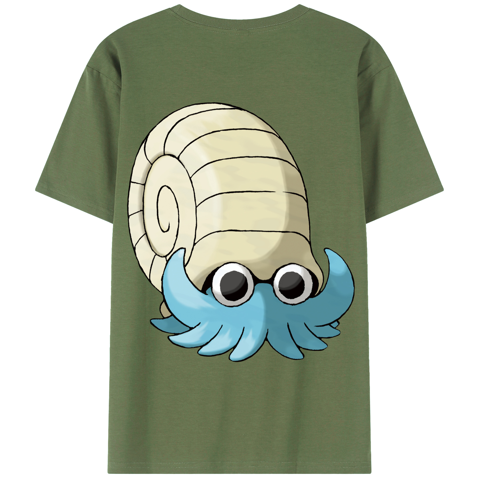 （画像用） ポケットモンスター Pokémon 綿100％ メンズ半袖Tシャツ（バックプリント） 通気性